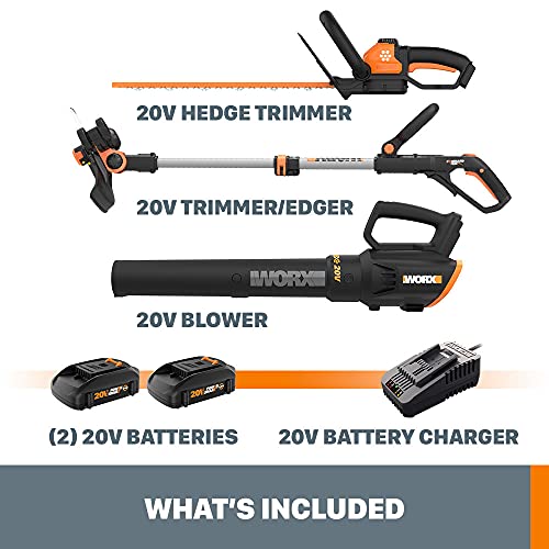 WORX WG931 Cordless Trimmer Blower
