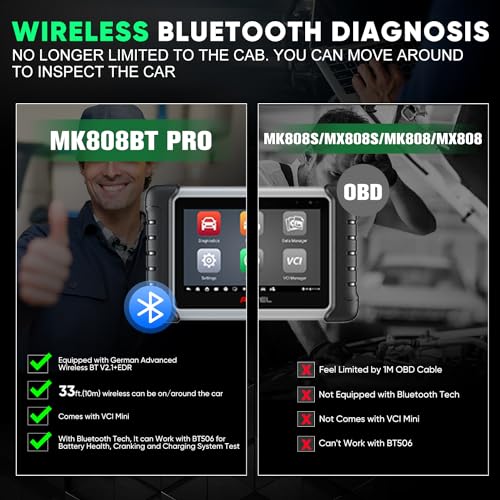 Autel MK808BT Diagnostic Upgraded Supports
