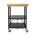 Origami Foldable Kitchen Island Black