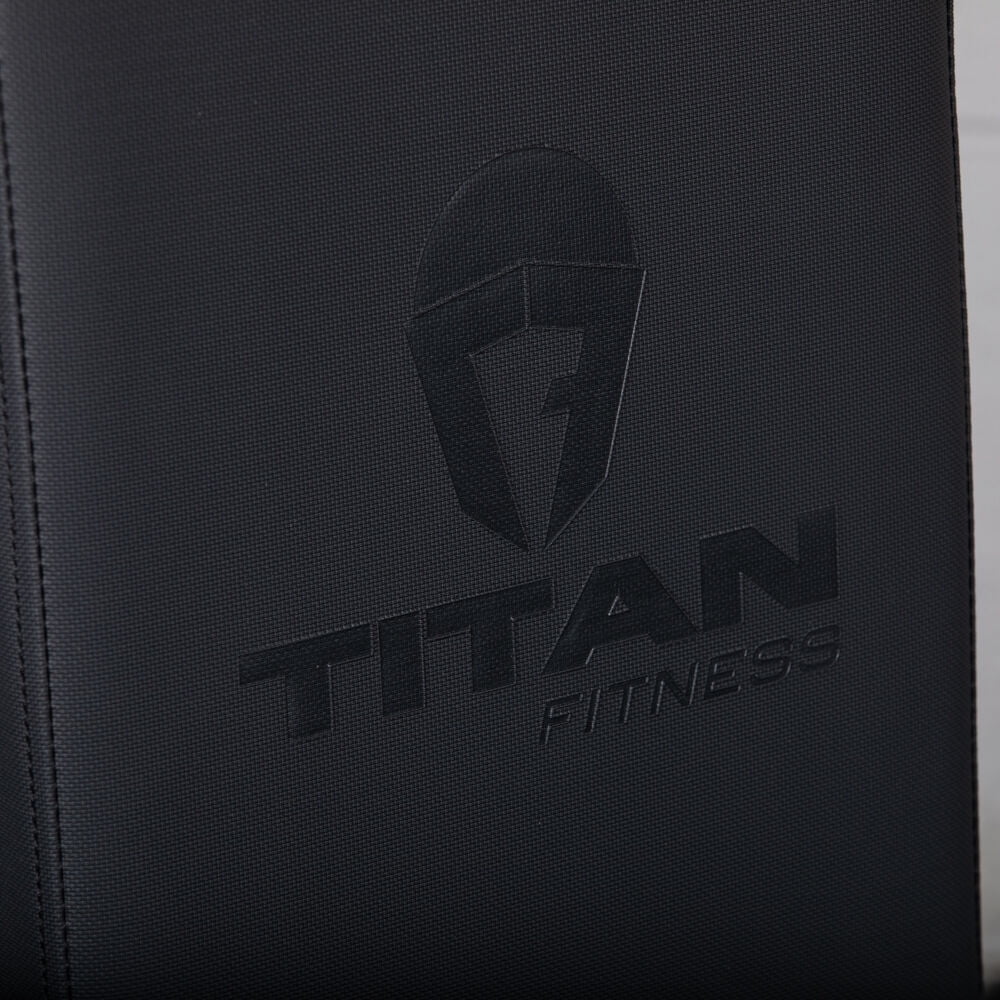 Titan Fitness Seated Stationary Bench, Rated 330 LB, Utility Upright Tricep Bicep Shoulder Press Weight Bench
