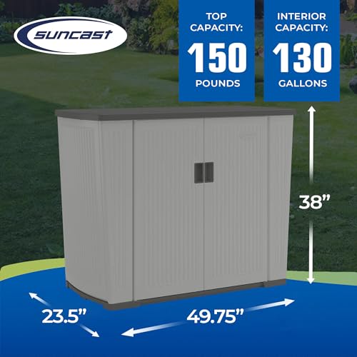 Suncast Backyard Outdoor Storage Peppercorn