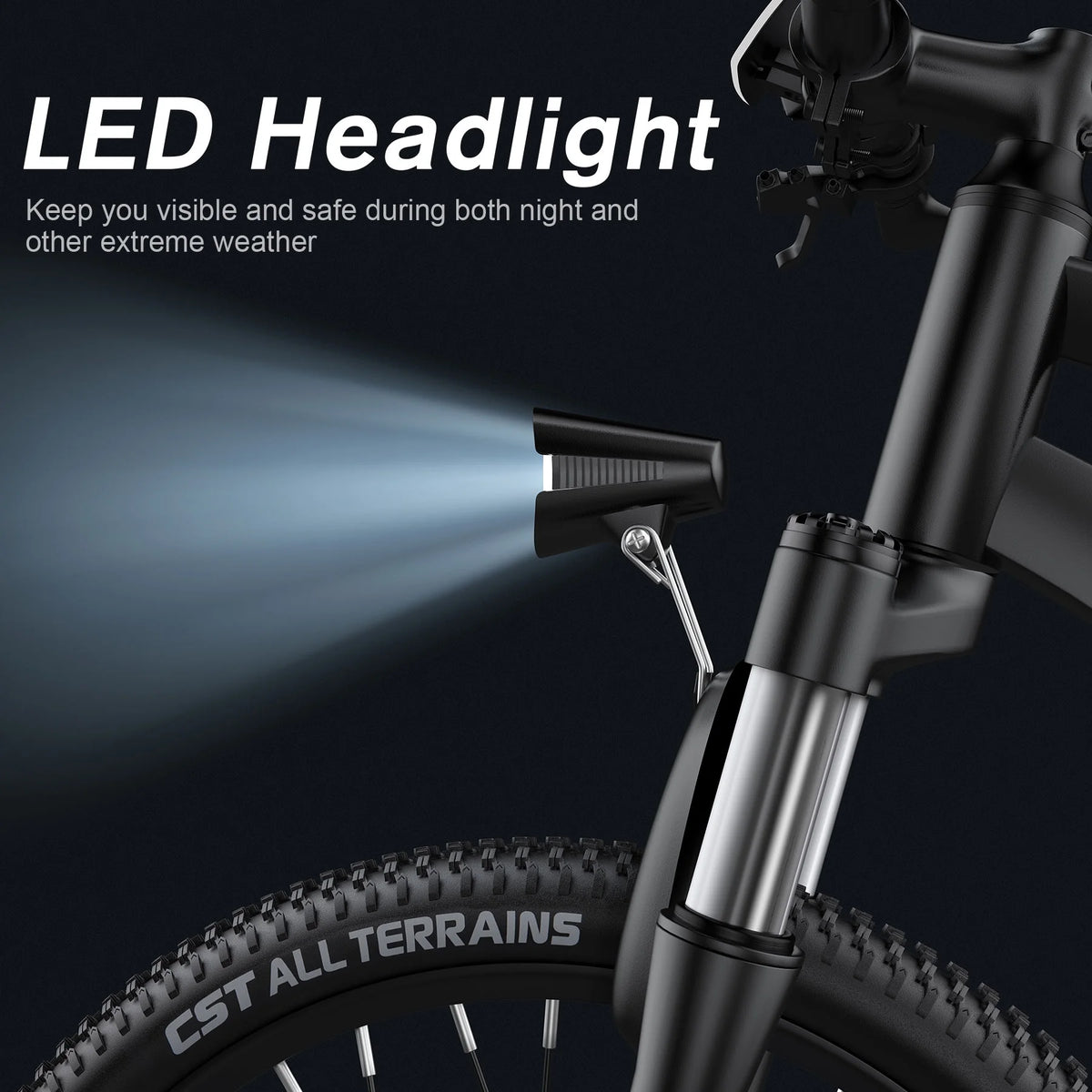 TotGuard 27.5" Electric Bike for Adults 500W Ebike, Adult Electric Bicycles Electric Mountain Bike with 48V 10Ah Removable Lithium Battery,Shimano 21S Gears,Lockable Suspension Fork