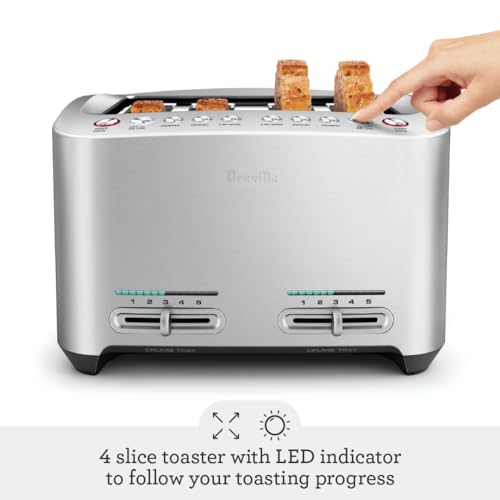 Breville BTA840XL Die Cast 4 Slice Toaster