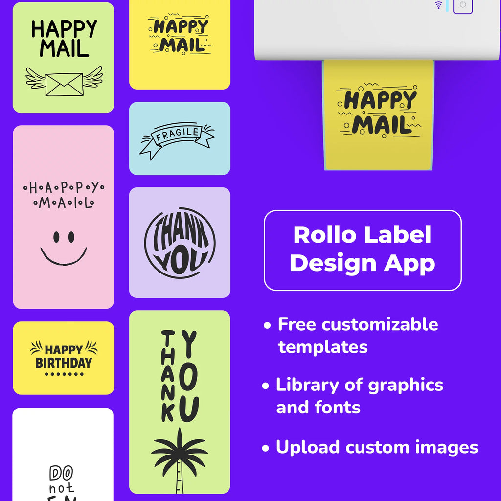 Rollo Wireless Shipping Label Printer - Wi-Fi Thermal Label Printer for Shipping Packages - AirPrint from iPhone, iPad, Mac