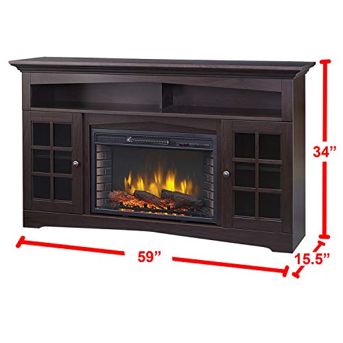 Muskoka 370 196 48 Electric Fireplace Espresso