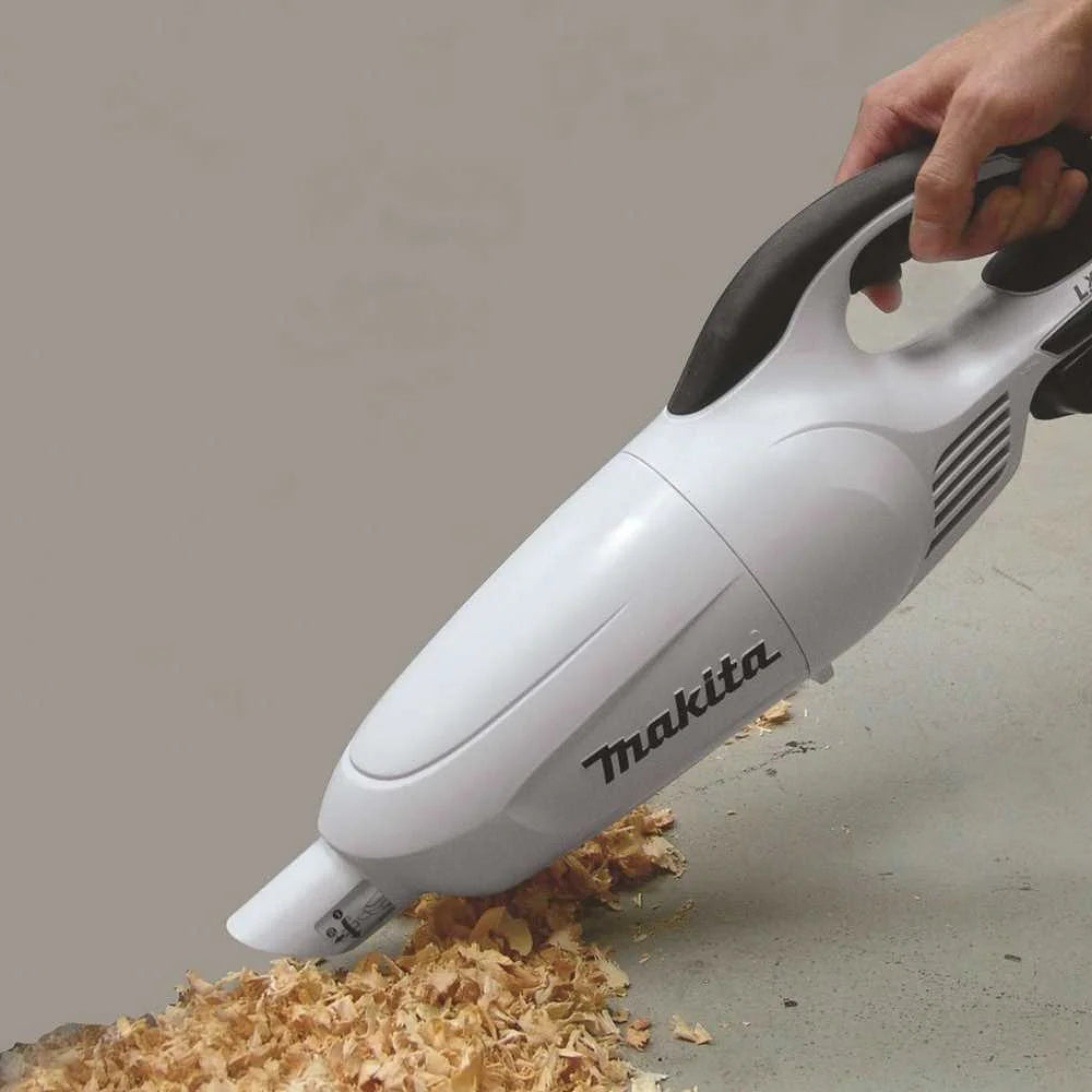 Makita XLC02RB1W LXT Compact Vacuum Kit, 1.3 pt Vacuum, Lithium-Ion Battery White