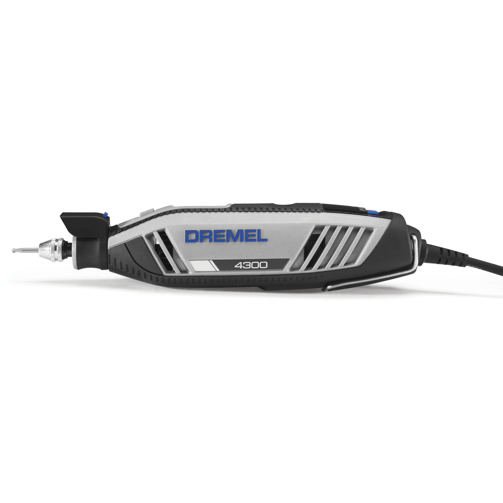 Dremel 4300-9/64 Corded Variable Speed Rotary Tool Kit with Flex Shaft and Hard Storage Case, High Power & Performance, Variable Speed - Engraver, Etcher, Sander, and Polisher