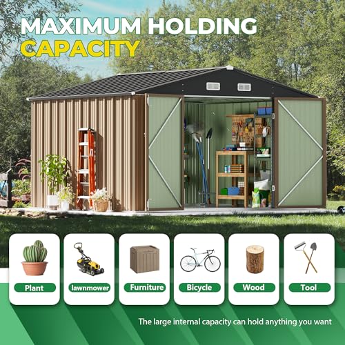 Devoko Outdoor Storage Metal Garden