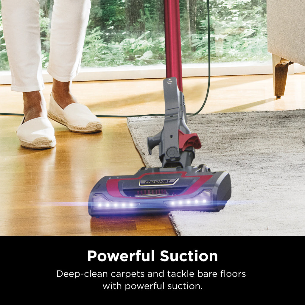 Shark Rocket Pro Corded Stick Vacuum Cleaner, Red, HV370