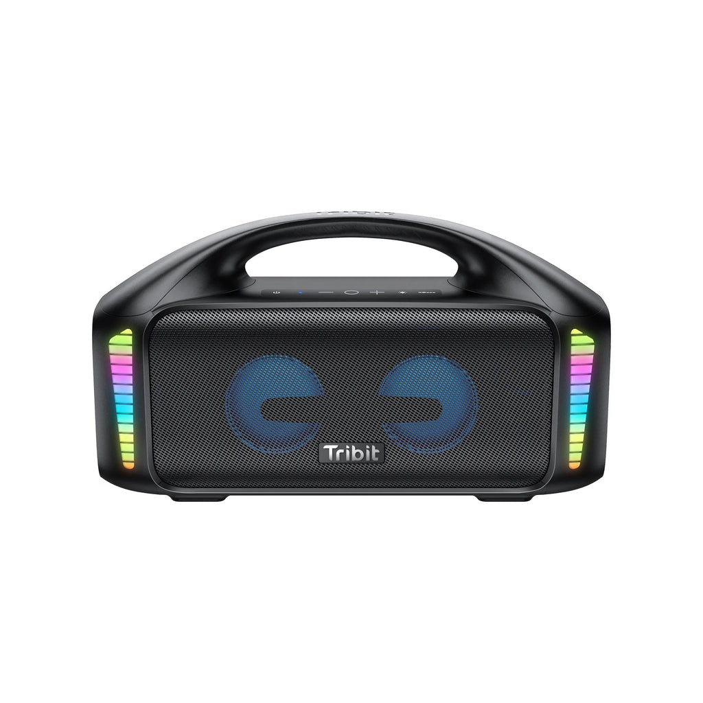 Tribit StormBox Blast Portable Speaker,90W Stereo Sound Loud Speaker with XBass,IPX7 Waterproof Bluetooth Speaker LED Light, PowerBank, Bluetooth 5.3, Custom EQ, 30H Playtime Party