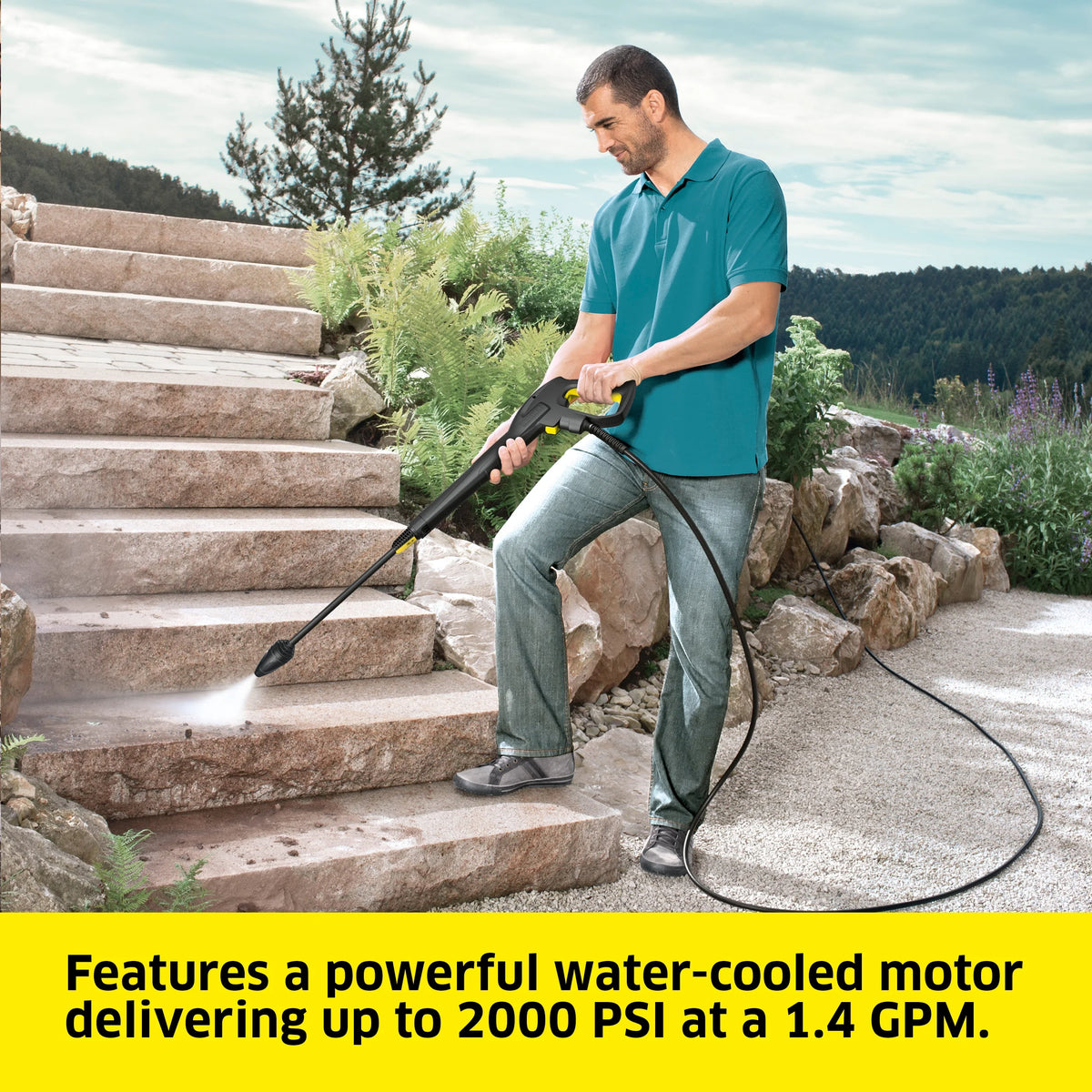 Karcher K5 Premium Pressure Washer with Hose Reel, 2000 PSI, 1.45 GPM