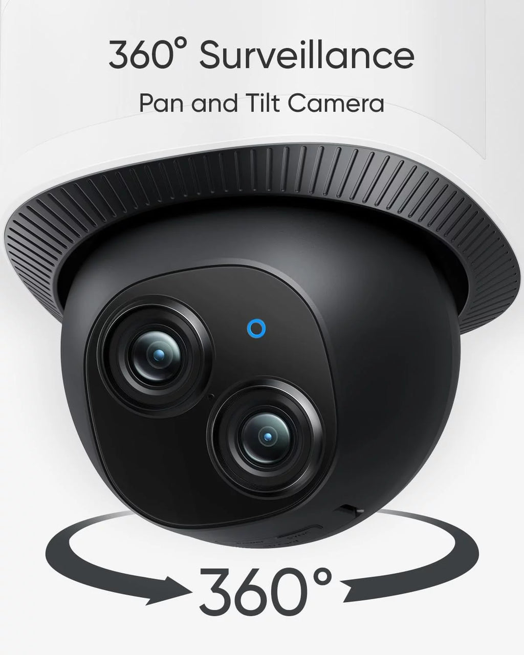 eufy Security Floodlight Camera E340, Wired Camera, 3K+2K Dual Camera, 360° Pan and Tilt, Dual-Band Wi-Fi, HomeBase 3 Compatible, Local Storage, No Monthly Fee
