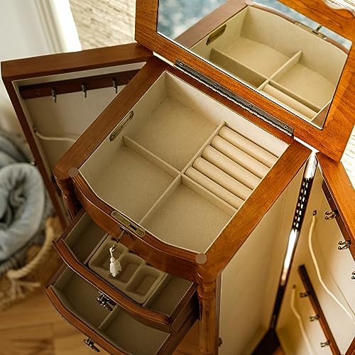 Hives Honey Locking Jewelry Armoire