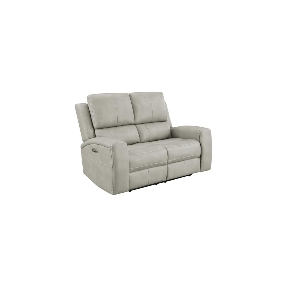 Coaster Brickston Living Room Triple Power Loveseat, Mushroom 603435PPP