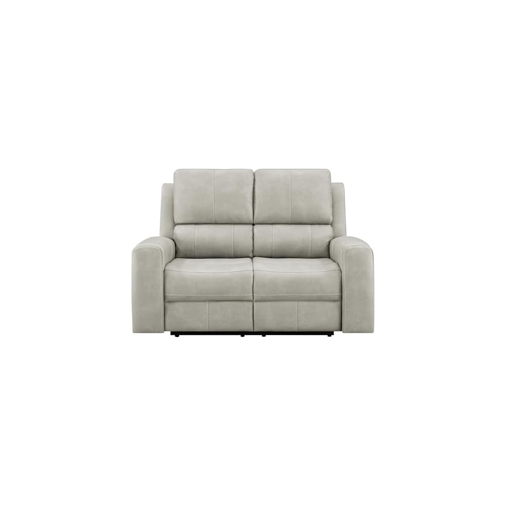 Coaster Brickston Living Room Triple Power Loveseat, Mushroom 603435PPP