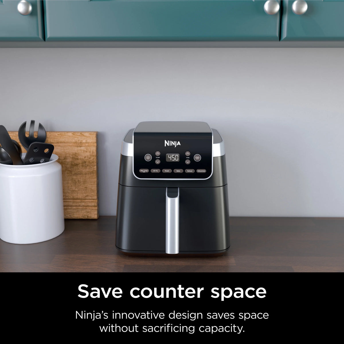 Ninja Air Fryer Pro XL 6-in-1 with 6.5 QT Capacity, Max Crisp, Air Fry, Air Roast, Bake, Reheat, Dehydrate, Max Crisp Technology, AF181