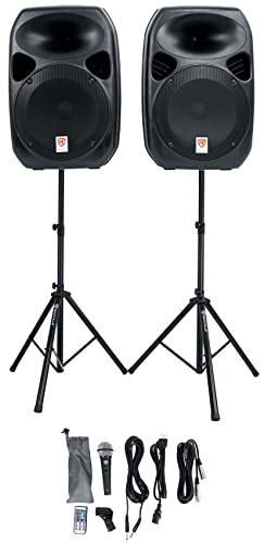 Rockville RPG122K Powered Speakers Bluetooth