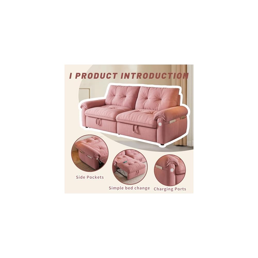 Queen Sleeper Sofa,Pull Out Sofa Bed,Couch with Pull Out Bed
