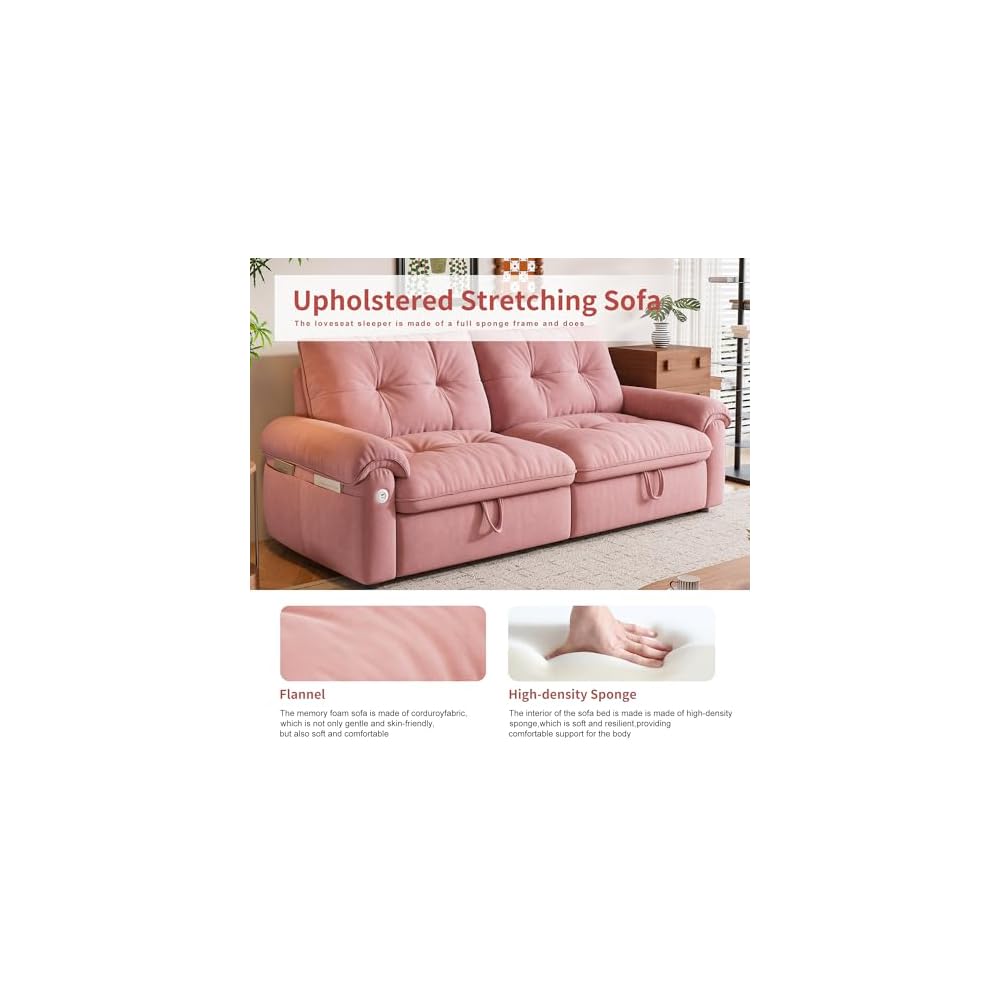 Queen Sleeper Sofa,Pull Out Sofa Bed,Couch with Pull Out Bed