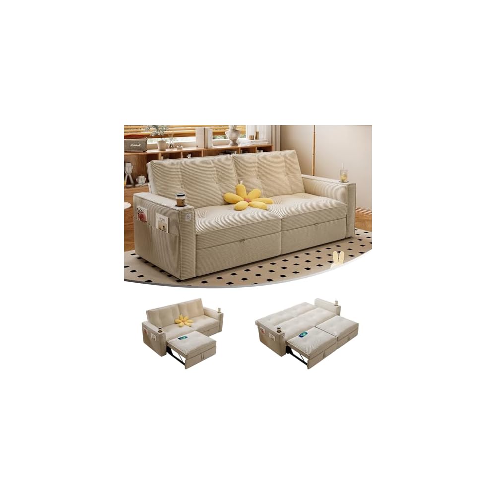 Queen Sleeper Sofa,Pull Out Sofa Bed,Couch with Pull Out Bed
