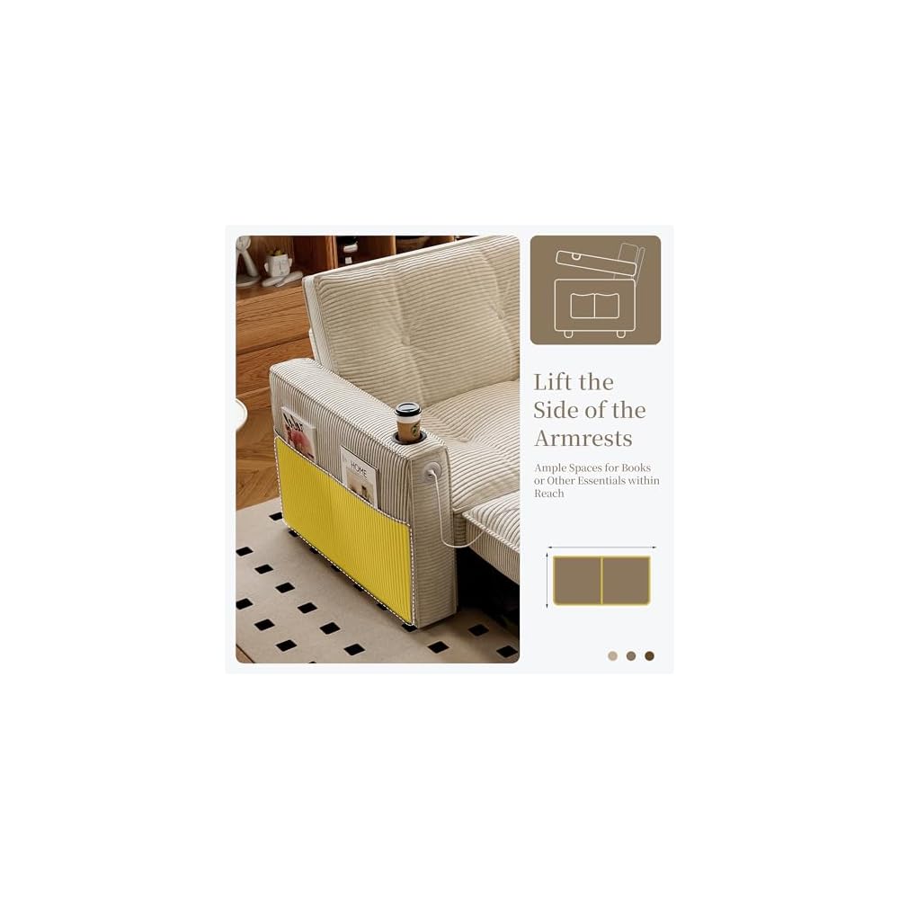 Queen Sleeper Sofa,Pull Out Sofa Bed,Couch with Pull Out Bed