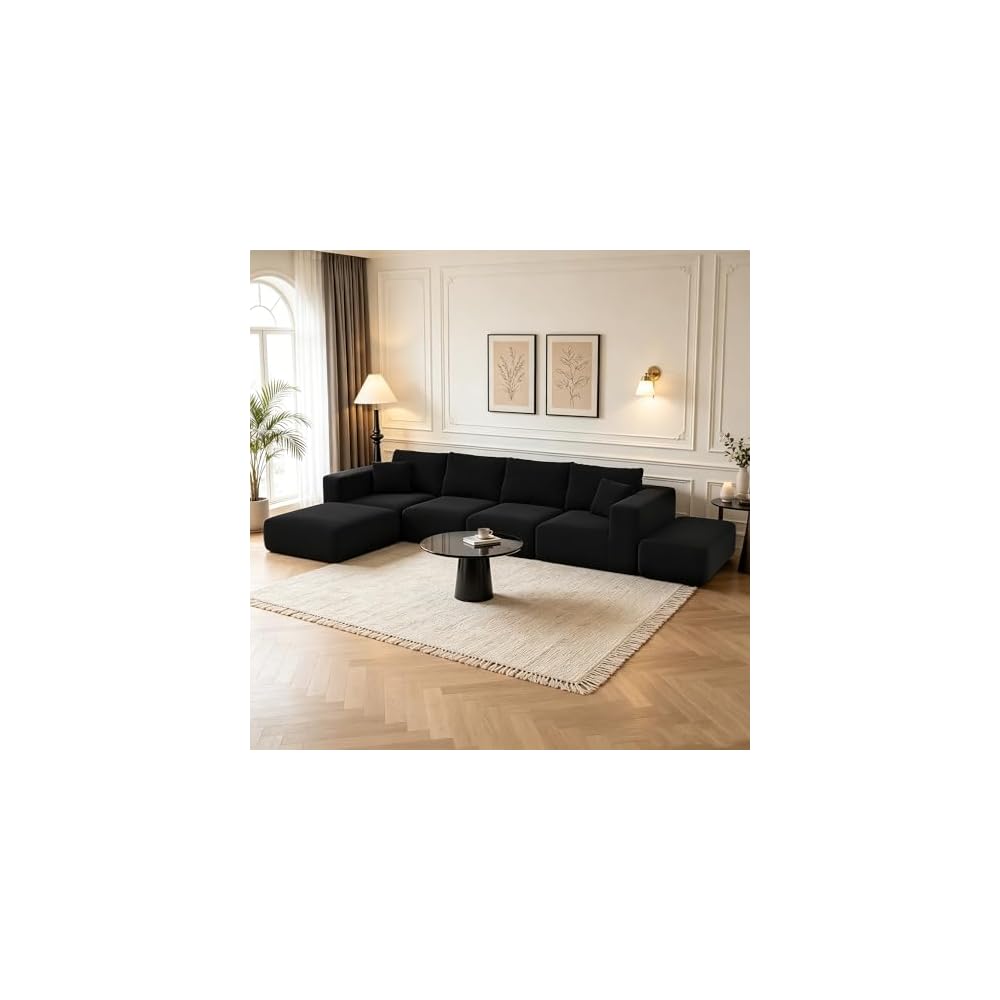 152" Modular Sectional Sofa,Large Boneless Couches for Living Room