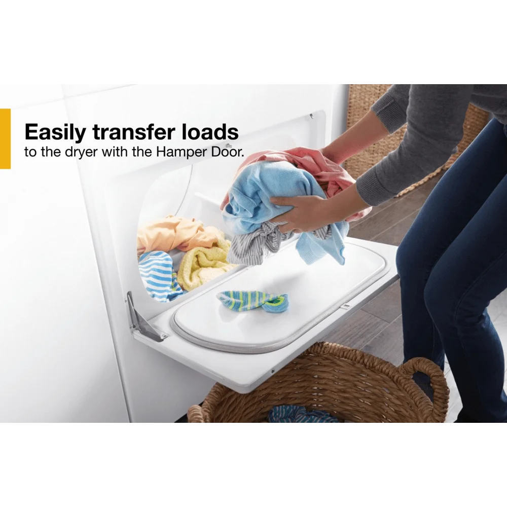 Whirlpool® WED4950HW - 7.0 Cu Ft - Top Load Electric Dryer - White - With AutoDry™ Drying System