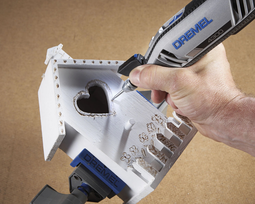 Dremel 4300-9/64 Corded Variable Speed Rotary Tool Kit with Flex Shaft and Hard Storage Case, High Power & Performance, Variable Speed - Engraver, Etcher, Sander, and Polisher