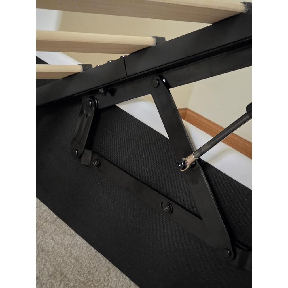 Queen Size Chenille Lift Up Hydraulic Storage Bed Frame Cream White