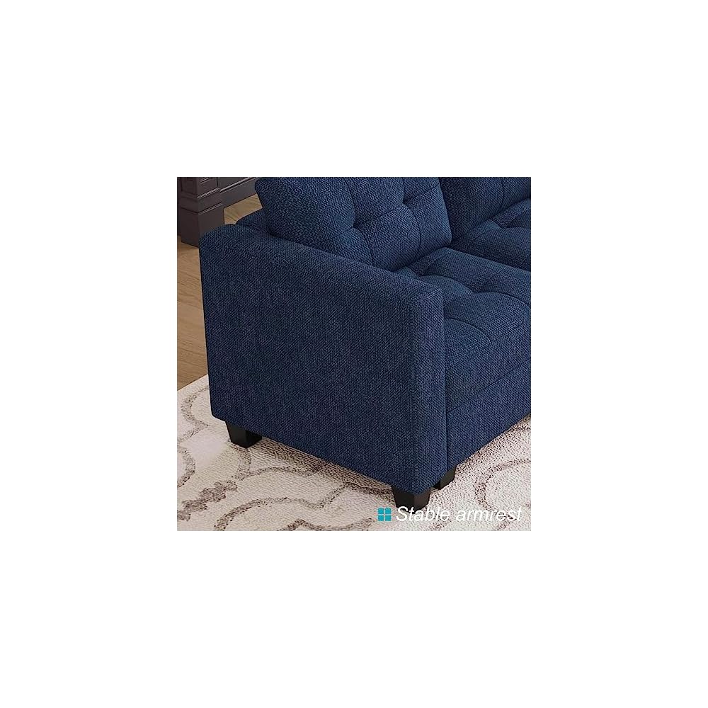 Armrest Module for Modular Sectional Sofa Couch Side Armrest for Sectional Modular Sofa Fabric Blue