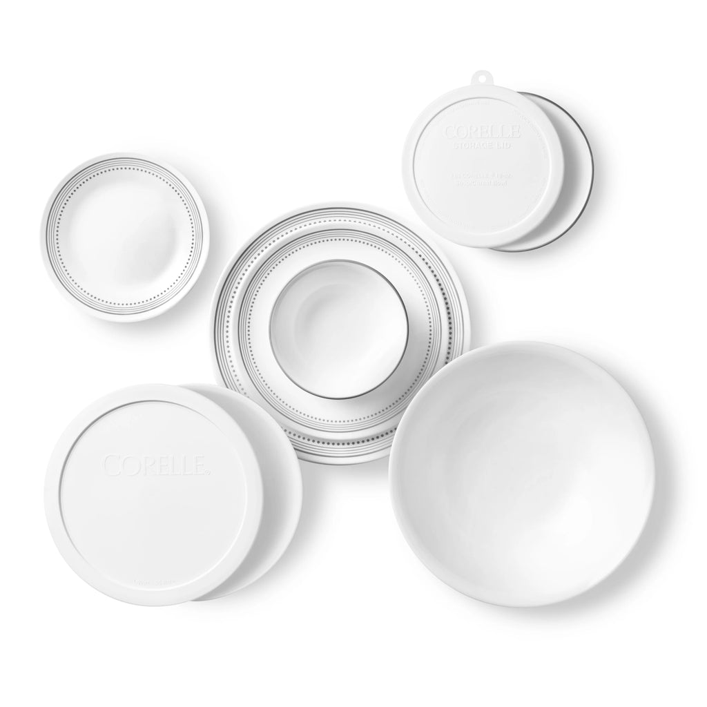 Corelle Mystic Gray 78-Piece Dinnerware Set, Service for 12