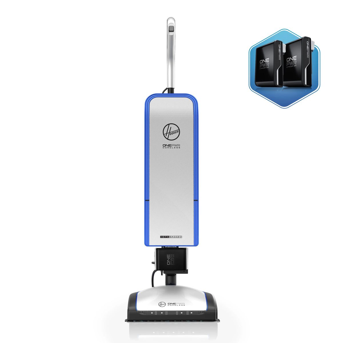 Hoover ONEPWR HEPA Cordless Bagged Upright Vacuum Cleaner, BH55500PC