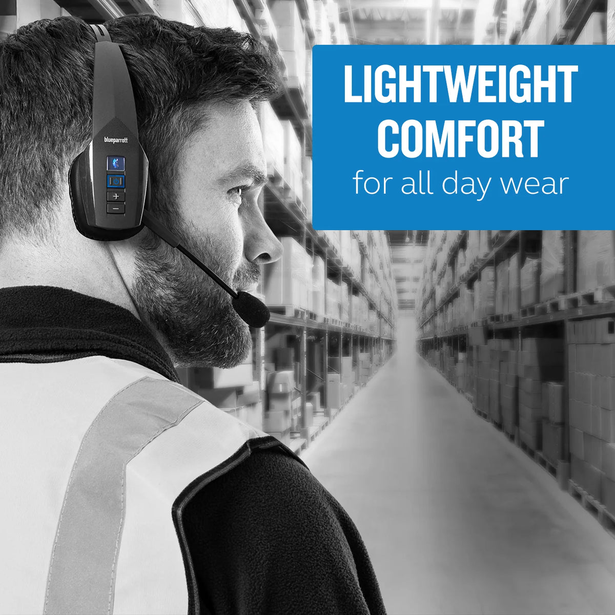 BlueParrott B350-XT Wireless Headset / Music Headphones Black