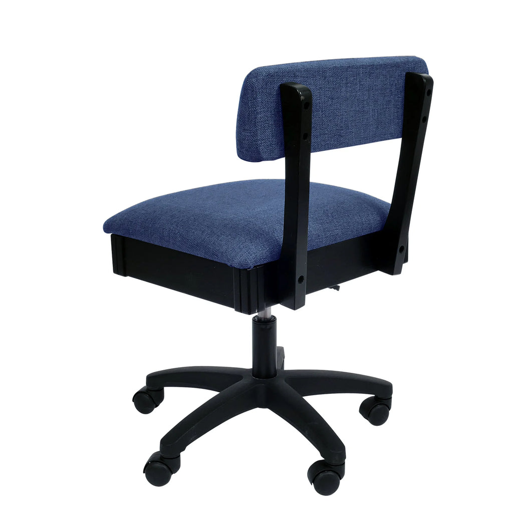 Arrow 19"L x 18"W Adjustable Height Hydraulic Sewing and Craft Chair - Duchess Blue