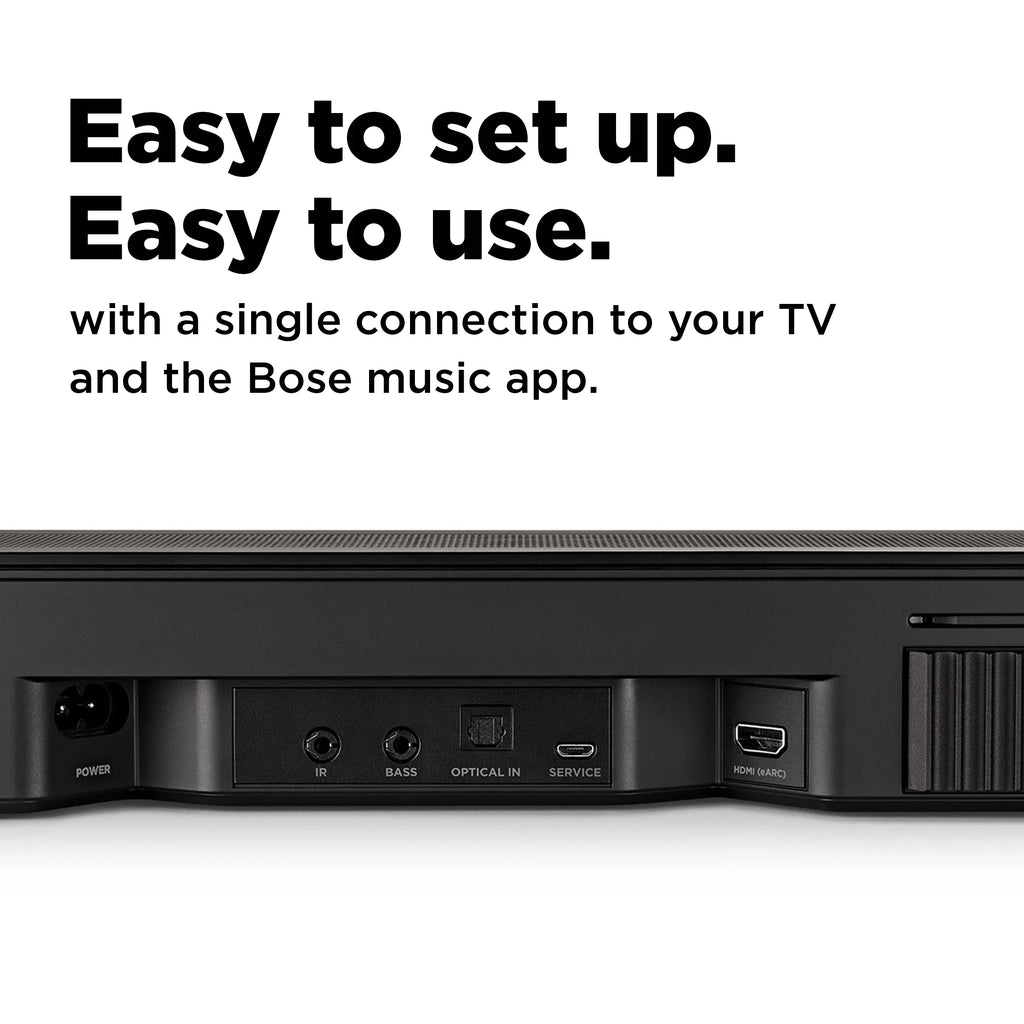 Bose Smart Soundbar 600 TV Wireless Bluetooth Surround Sound Speaker System, Black