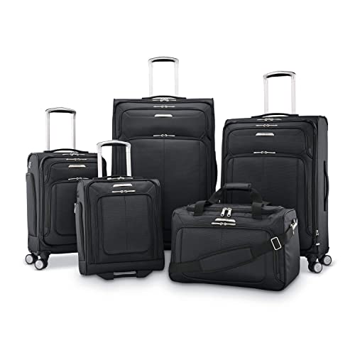 Samsonite 123569 1548 Checked Large Midnight Black
