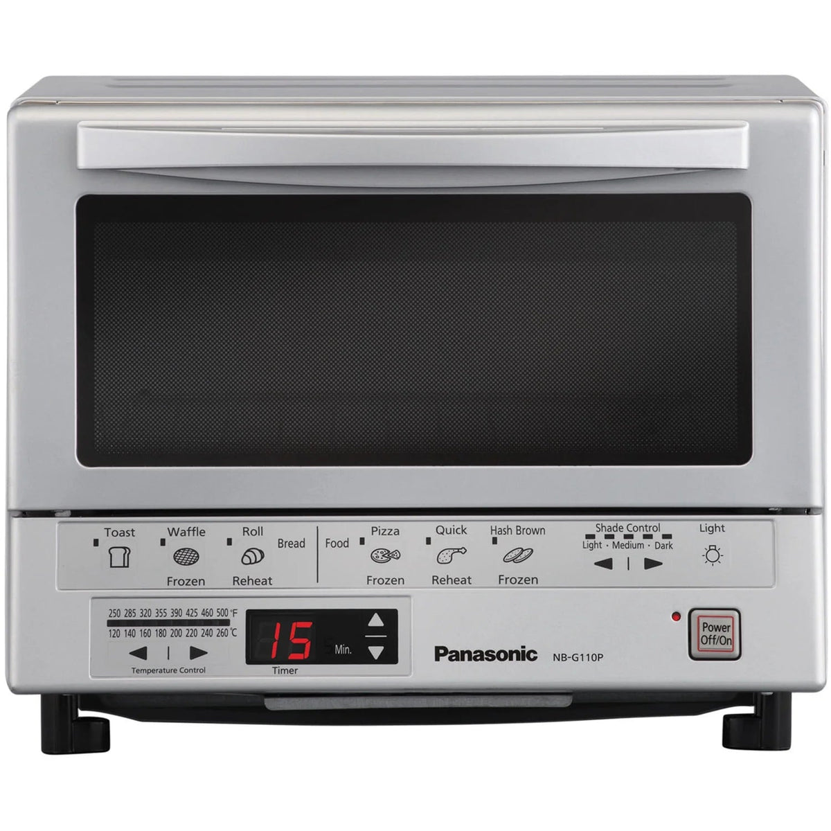 Panasonic FlashXpress Silver Toaster Oven in Silver