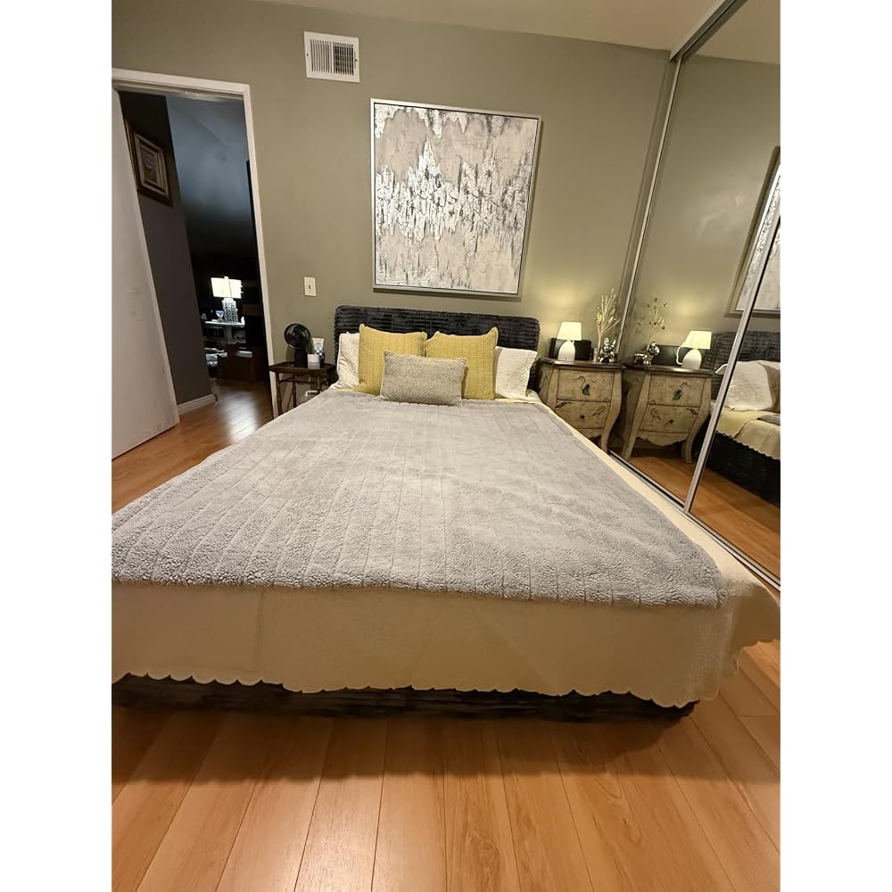 Queen Boneless Bed & Frame Mattress and Headboard, No Assembly