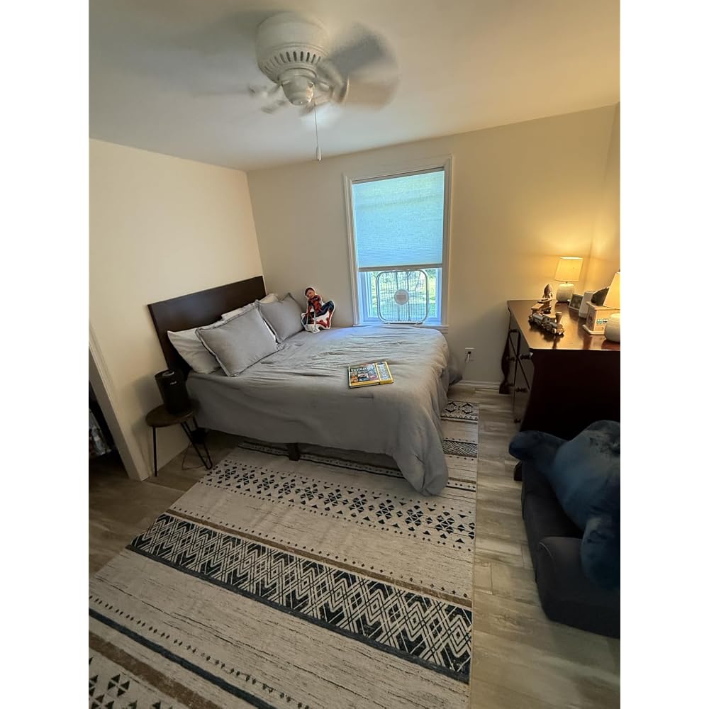 Full Size Solid Wood Platform Bed with Mid Century Style, Brown