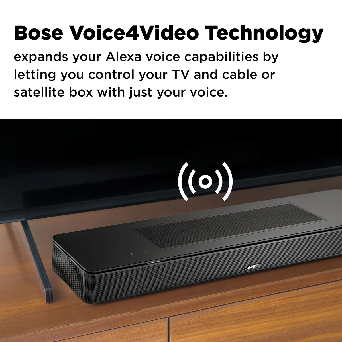 Bose Smart Soundbar 600 TV Wireless Bluetooth Surround Sound Speaker System, Black