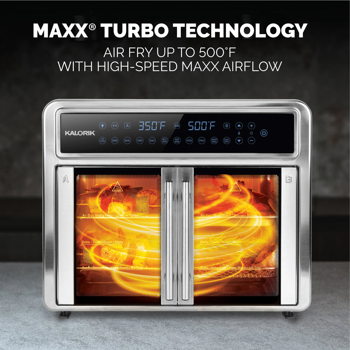Kalorik MAXX® 26 Quart Flex Trio Air Fryer Oven