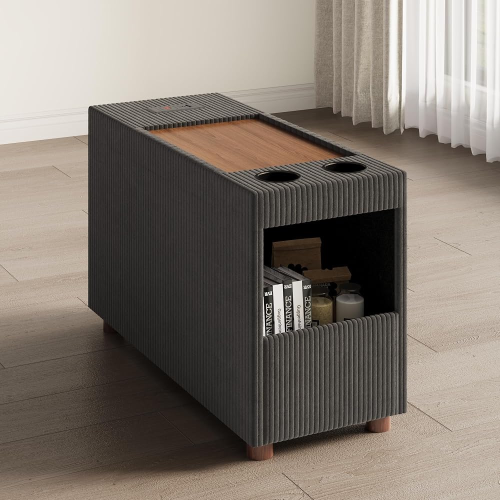 Modular Sofa,Corduroy Sofa Versatile Console Accessory,Grey