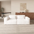 86.62" Modular Sectional Couch, Huge Plus Love Seat Sofa, Modern Comfy Cloud Couches, Sofa Furniture for Living Room, Office, Apartment, Beige