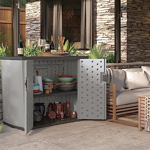Suncast Backyard Outdoor Storage Peppercorn