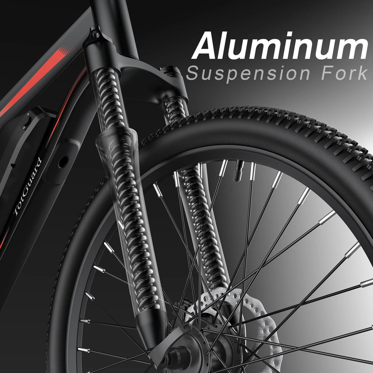 TotGuard 27.5" Electric Bike for Adults 500W Ebike, Adult Electric Bicycles Electric Mountain Bike with 48V 10Ah Removable Lithium Battery,Shimano 21S Gears,Lockable Suspension Fork