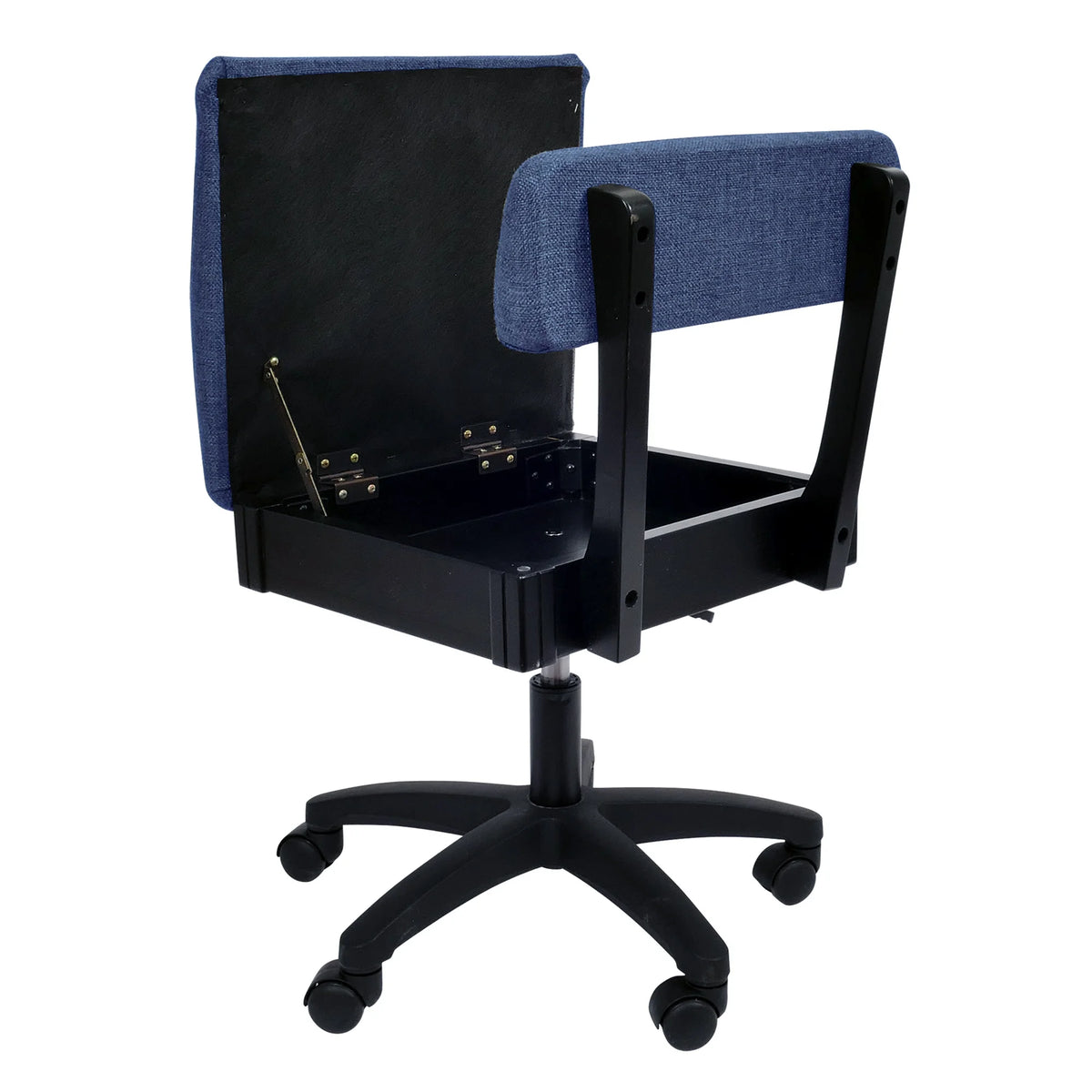 Arrow 19"L x 18"W Adjustable Height Hydraulic Sewing and Craft Chair - Duchess Blue