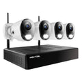 Night Owl 10 Channel 4K Wi-Fi NVR Security System with 1TB Hard Drive and 4 Wi-Fi IP 2K Deterrence Cameras with 2-Way Audio