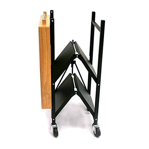 Origami Foldable Kitchen Island Black
