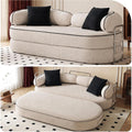 4-in-1 Convertible Sofa, 80'' Folding Boneless Couch