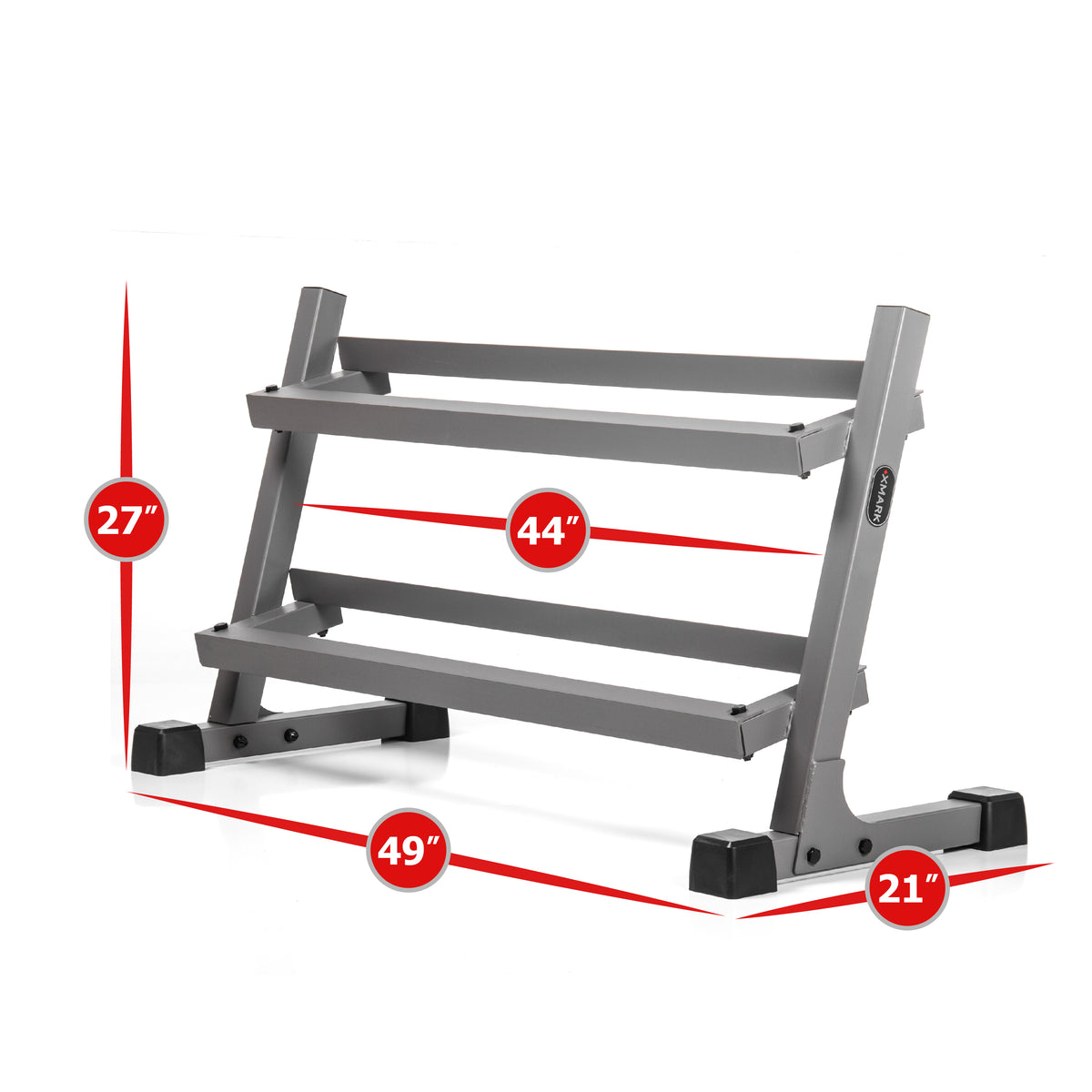 XMark's Two Tier Heavy Duty Steel Dumbbell Rack